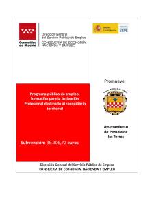 Programa público de empleo-formación para la activación profesional 2024