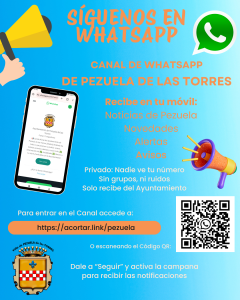 El Ayuntamiento de Pezuela de las Torres ya tiene canal oficial en WhatsApp